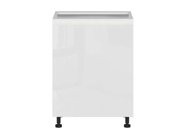 BRW Базовый шкаф для кухни Sole 60 см левый белый глянец, альпийский белый/глянцевый белый FH_D_60/82_L-BAL/BIP фото №1