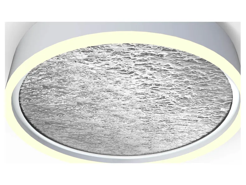 BRW Стельовий світлодіодний металевий світильник Бордо сріблястий 091079 фото №3