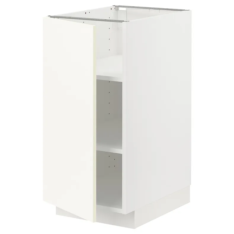 IKEA METOD МЕТОД, напольный шкаф с полками, белый / Вальстена белый, 40x60 см 995.071.23 фото №1
