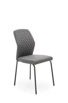 Кухонний стілець HALMAR K461 чорний, сірий фото