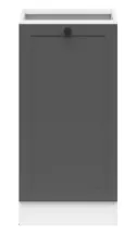 BRW Junona Line базовый шкаф для кухни 50 см левый графит, белый/графит D1D/50/82_L_BBL-BI/GF фото thumb №1