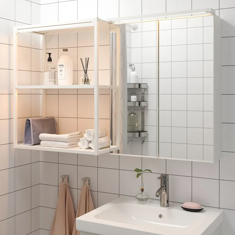 IKEA SILVERGLANS СИЛВЕРГЛАНС, светодиодная подсветка для ванной, Белый цвет может быть затемнен, 60 см 105.292.27 фото №5