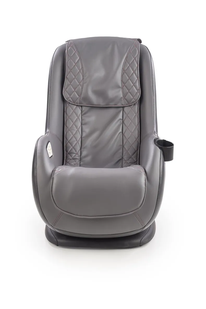 Масажне крісло HALMAR DOPIO екошкіра, сірий фото №11