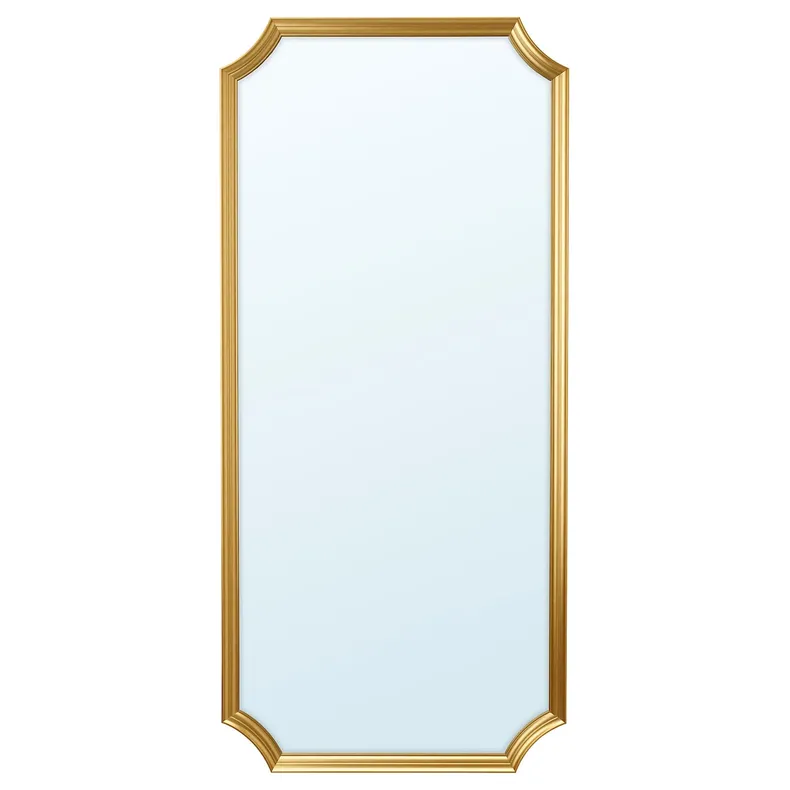 IKEA SVANSELE СВАНСЕЛЕ, зеркало, золотой цвет, 73x158 см 704.792.91 фото №1