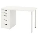IKEA LAGKAPTEN ЛАГКАПТЕН / ALEX АЛЕКС, письменный стол, белый, 120x60 см 694.168.17 фото thumb №1