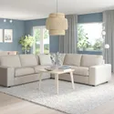 IKEA VIMLE ВІМЛЕ, кутовий диван, 4-місний, з широкими підлокітниками / ГУННАРЕД бежевий 694.017.93 фото thumb №2