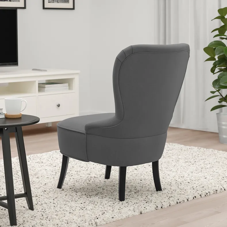 IKEA REMSTA РЕМСТА, кресло, Хакебо темно-серый 904.779.41 фото №3