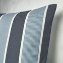 IKEA KORALLBUSKE КОРАЛЛБЮСКЕ, чехол на подушку, темно-синий светло-синий / полосатый узор, 50x50 см 105.709.81 фото thumb №2