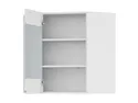 BRW Угловой кухонный шкаф Sole 60 см с витриной слева белый глянец, альпийский белый/глянцевый белый FH_GNWU_60/72_LV-BAL/BIP фото thumb №3