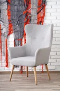 Крісло м'яке HALMAR COTTO світло-сірий фото thumb №2