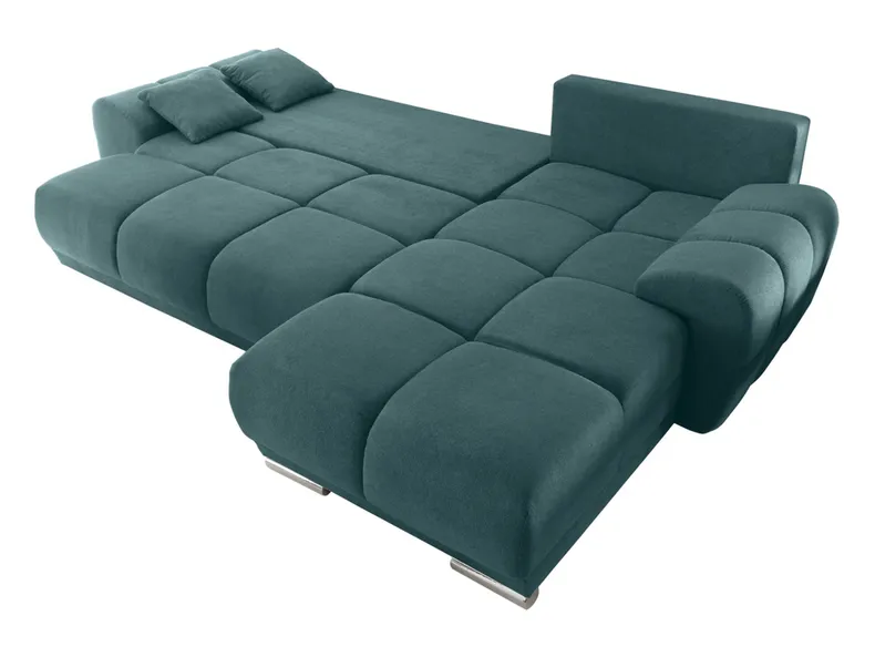 BRW Універсальний кутовий диван Noti зі спальною функцією та ящиком для зберігання велюровий синій NA-NOTI-LX.3DL.URC-G2_BD5552 фото №4