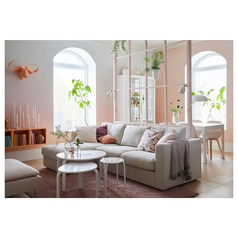 IKEA VIMLE ВІМЛЕ, 3-місний диван, з шезлонгом / Gunnared бежевий 993.991.09 фото №5