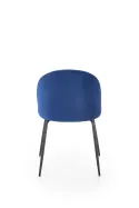 Кухонний стілець HALMAR K314 - чорні, оббивка - темно-синя фото thumb №6