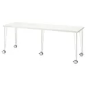IKEA LAGKAPTEN ЛАГКАПТЕН / KRILLE КРИЛЛЕ, письменный стол, белый, 200x60 см 094.176.07 фото thumb №1