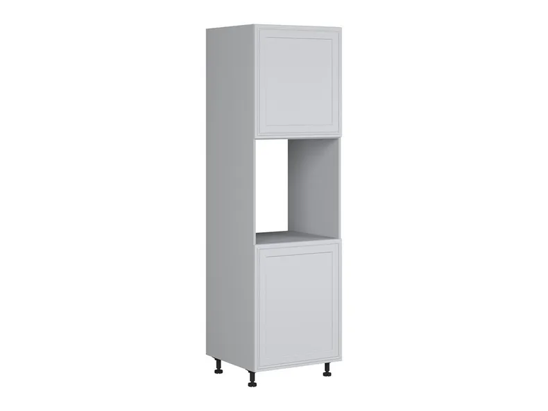 BRW Кухонный шкаф для встраиваемого духового шкафа Verdi высотой 60 см правый светло-серый матовый, греноловый серый/светло-серый матовый FL_DPS_60/207_P/P-SZG/JSZM фото №2