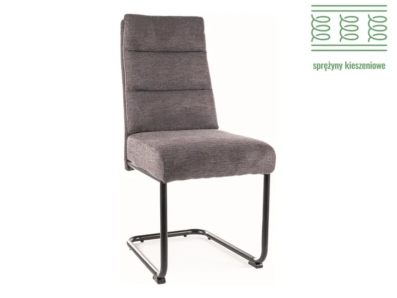 Обідній стілець SIGNAL BERRY BREGO 18 - темно-сірий фото №1