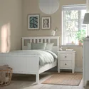 IKEA HEMNES ХЕМНЕС, каркас ліжка з матрацом, біла пляма / Valevåg середньої твердості, 120x200 см 395.419.69 фото thumb №3