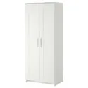 IKEA BRIMNES БРІМНЕС, гардероб із 2 дверцятами, білий, 78x190 см 404.004.78 фото thumb №1