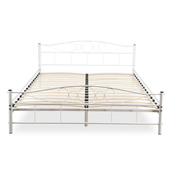 Кровать металлическая MEBEL ELITE GRIFFIN, 160x200 см, Белый фото №1