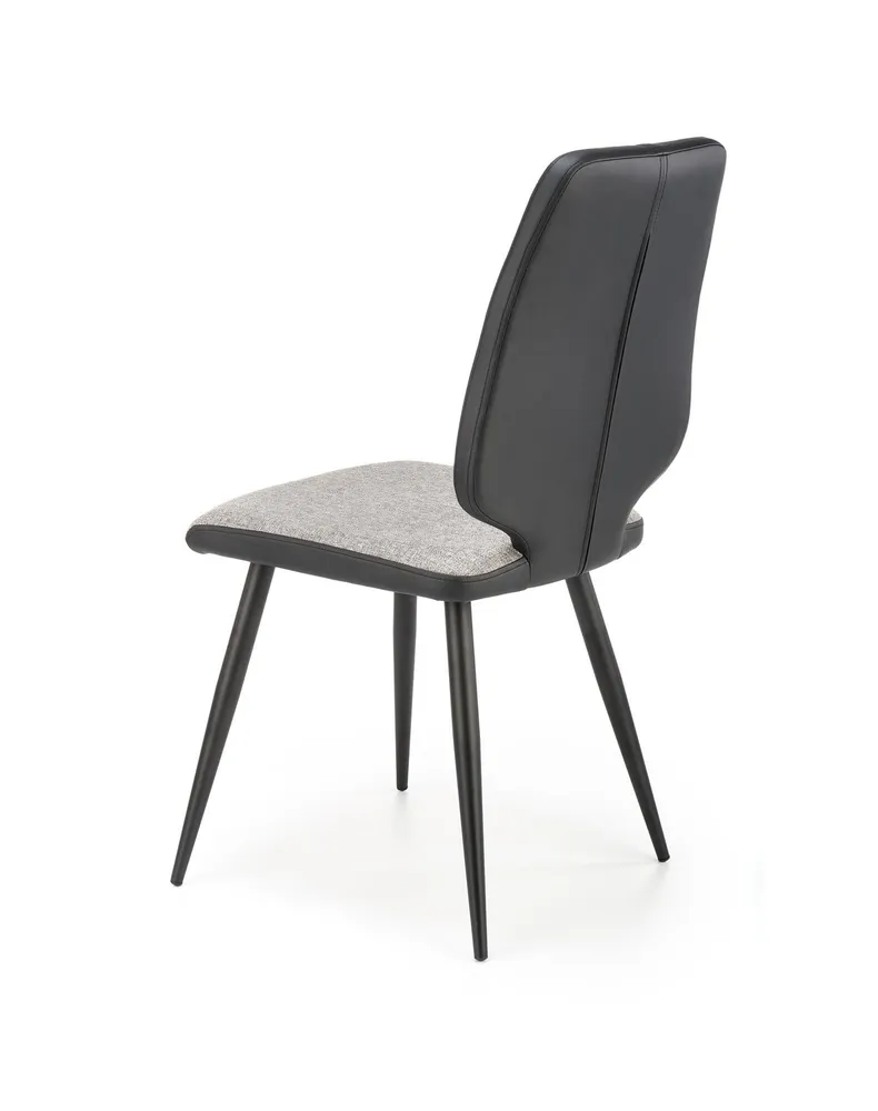 Кухонний стілець HALMAR K424 сірий/чорний (1шт=4шт) фото №2