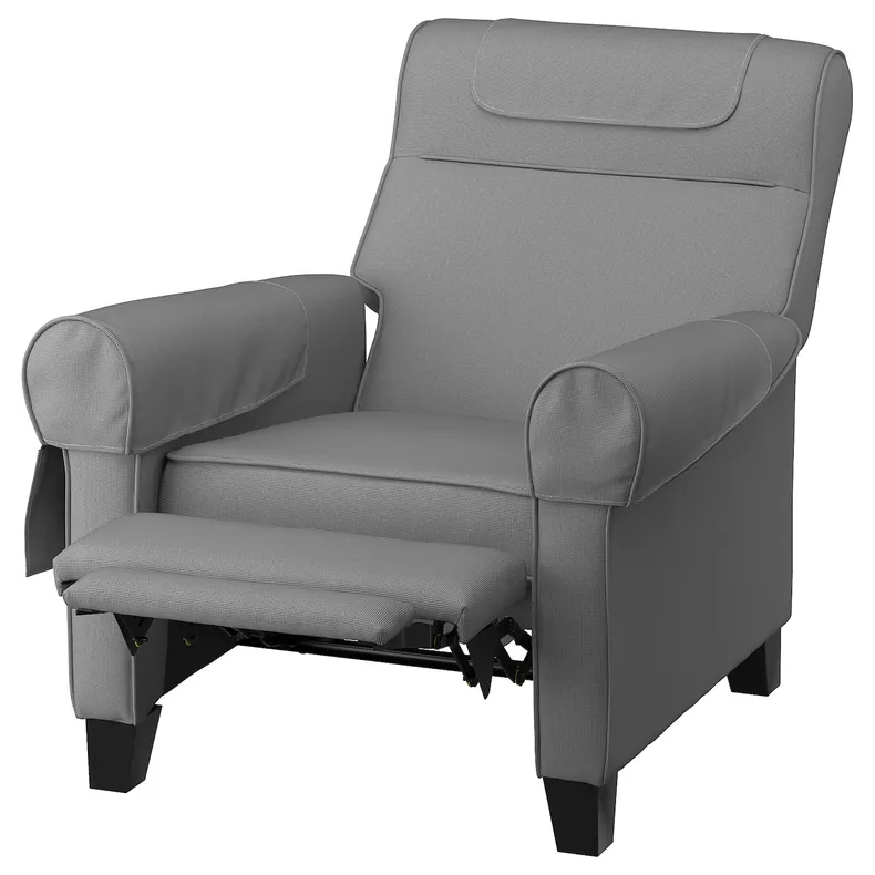 IKEA MUREN МУРЭН, раскладное кресло, Реммарн светло-серый 004.385.53 фото №2