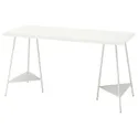 IKEA LAGKAPTEN ЛАГКАПТЕН / TILLSLAG ТИЛЛЬСЛАГ, письменный стол, белый, 140x60 см 694.172.04 фото thumb №1