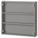 IKEA ENHET ЕНХЕТ, навісна шафа з 2 полицями, сірий, 80x15x75 см 304.404.51 фото thumb №1