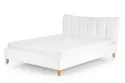 Ліжко двоспальне HALMAR SANDY 160x200 см біле фото thumb №1