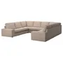 IKEA KIVIK КИВИК, 6-местный п-образный диван, Талмира бежевый 895.277.20 фото