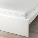 IKEA MALM МАЛЬМ, каркас кровати с матрасом, белый / Ебыгда средней жесткости, 160x200 см 595.447.78 фото thumb №2