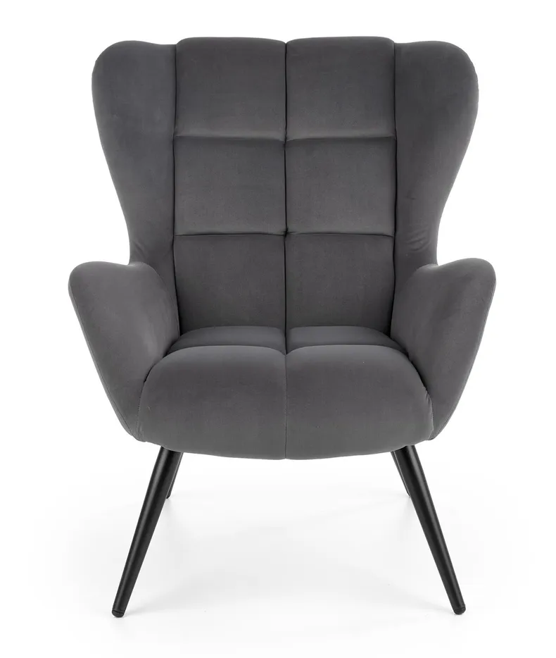 Мягкое кресло HALMAR TYRION, серый фото №7