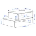 IKEA HOLMERUD ХОЛМЕРУД, журнальный стол, тёмно-коричневый, 90x55 см 005.414.18 фото thumb №6