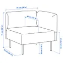 IKEA LILLEHEM ЛИЛЛЕХЕМ, 5-м модульный диван со столиком, Виссл/бежевое дерево 995.697.43 фото thumb №8