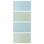 IKEA MEHAMN МЕХАМН, 4 панели д / рамы раздвижной дверцы, светло-голубой / светло-зелёный, 100x236 см 905.755.74 фото