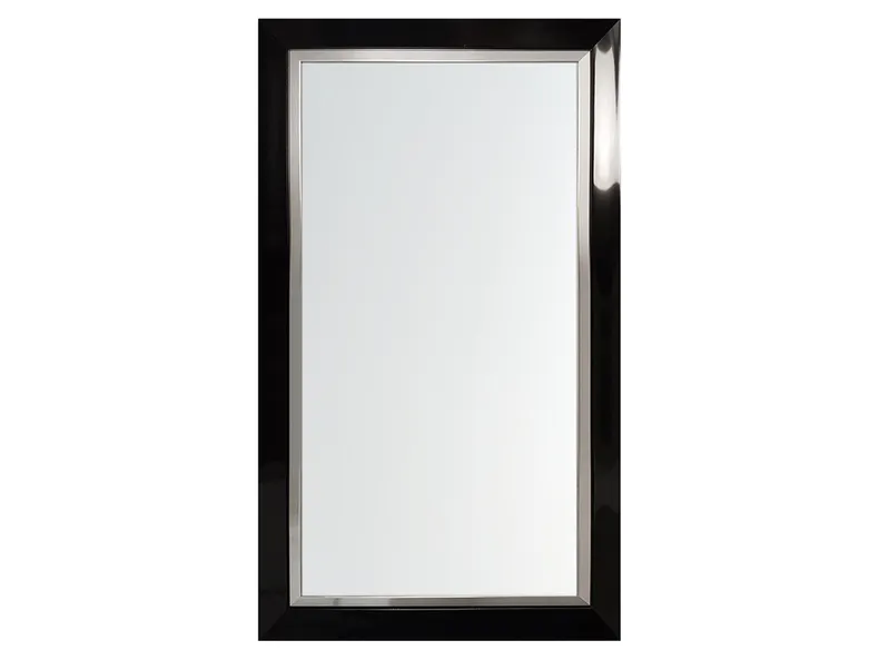 BRW Настенное зеркало Venice 65x115 см черное и серебряное 067795 фото №1