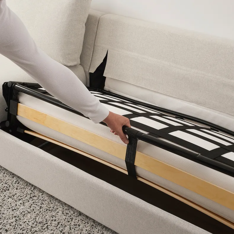 IKEA VIMLE ВІМЛЕ, 3-місний диван-ліжко, з широкими підлокітниками / Gunnared бежевий 795.452.15 фото №6