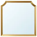 IKEA SVANSELE СВАНСЕЛЕ, зеркало, золотой цвет, 78x78 см 304.337.47 фото thumb №1