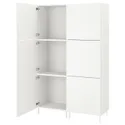 IKEA PLATSA ПЛАТСА, гардероб с 6 дверями, белый / фонен белый, 120x42x191 см 493.879.91 фото thumb №1