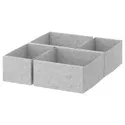 IKEA KOMPLEMENT КОМПЛЕМЕНТ, коробка, набір із 4 шт., світло-сірий, 40x54 см 992.608.38 фото thumb №1