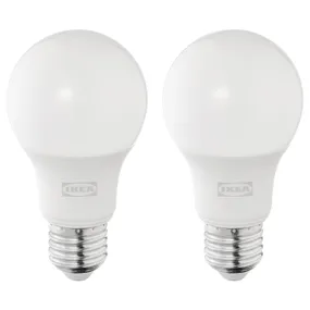 IKEA SOLHETTA СОЛЬХЕТТА, LED лампа E27 470 лм, опалова біла куля 605.641.38 фото