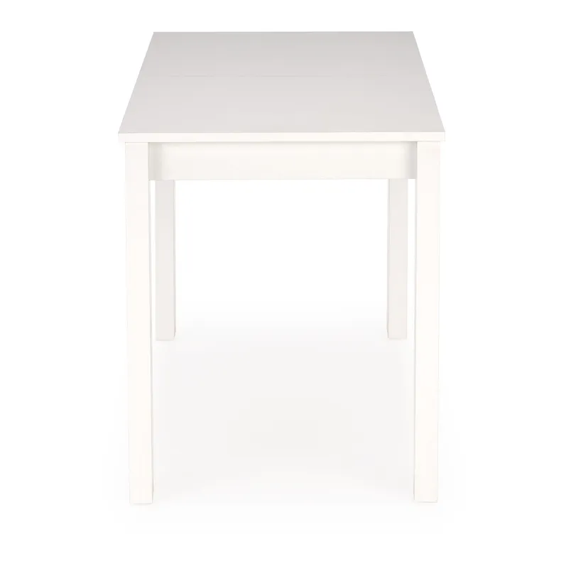 Обеденный стол раскладной HALMAR GINO 100-135x60 см, столешница - белая, ножки - белые фото №2