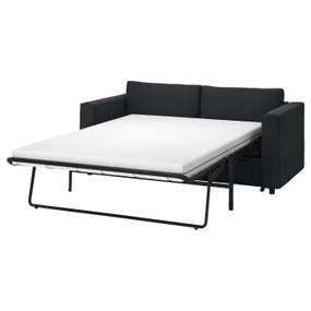 IKEA VIMLE ВИМЛЕ, 2-местный диван-кровать, Саксемара черно-синяя 595.371.84 фото