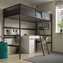 IKEA TUFFING ТУФФИНГ, каркас кровати-чердака, темно-серый, 90x200 см 902.994.49 фото thumb №2