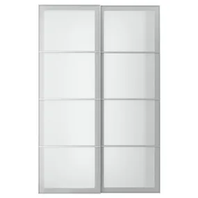 IKEA SVARTISDAL СВАРТІСДАЛЬ, розсувні дверцята, 2 шт., білий під папір, 150x236 см 894.397.90 фото