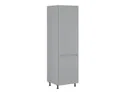 BRW высокий кухонный шкаф Iris 60 см правый с ящиками ferro, гренола серый/ферро FB_D4STW_60/207_P/P-SZG/FER фото thumb №2