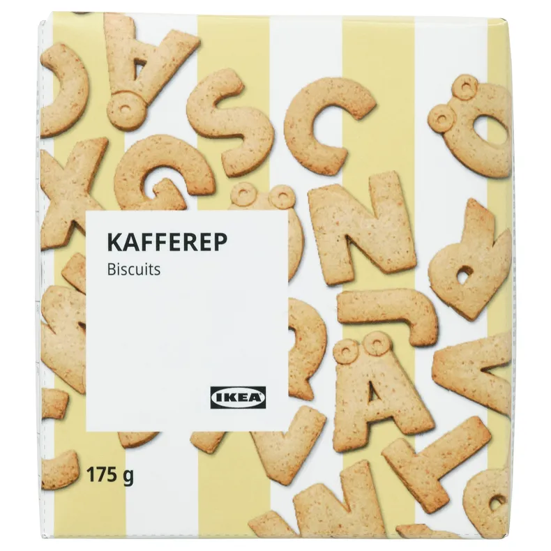 IKEA KAFFEREP, печенье, в форме букв, 175 г 705.463.75 фото №1