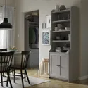 IKEA HAUGA ХАУГА, висока шафа з 2 дверцятами, сірий, 70х199 см 604.150.54 фото thumb №3