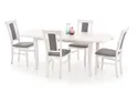 Стол обеденный HALMAR FRYDERYK 160-240x90 см, цвет белый фото thumb №2