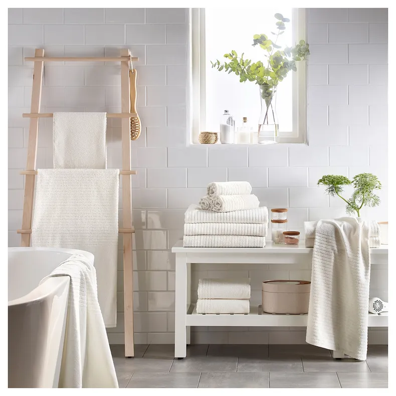 IKEA VÅGSJÖN ВОГШЕН, банний рушник, білий, 70x140 см 803.509.85 фото №5