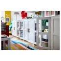 IKEA BRIMNES БРІМНЕС, шафа з дверцятами, скло / білий, 78x95 см 503.006.66 фото thumb №3
